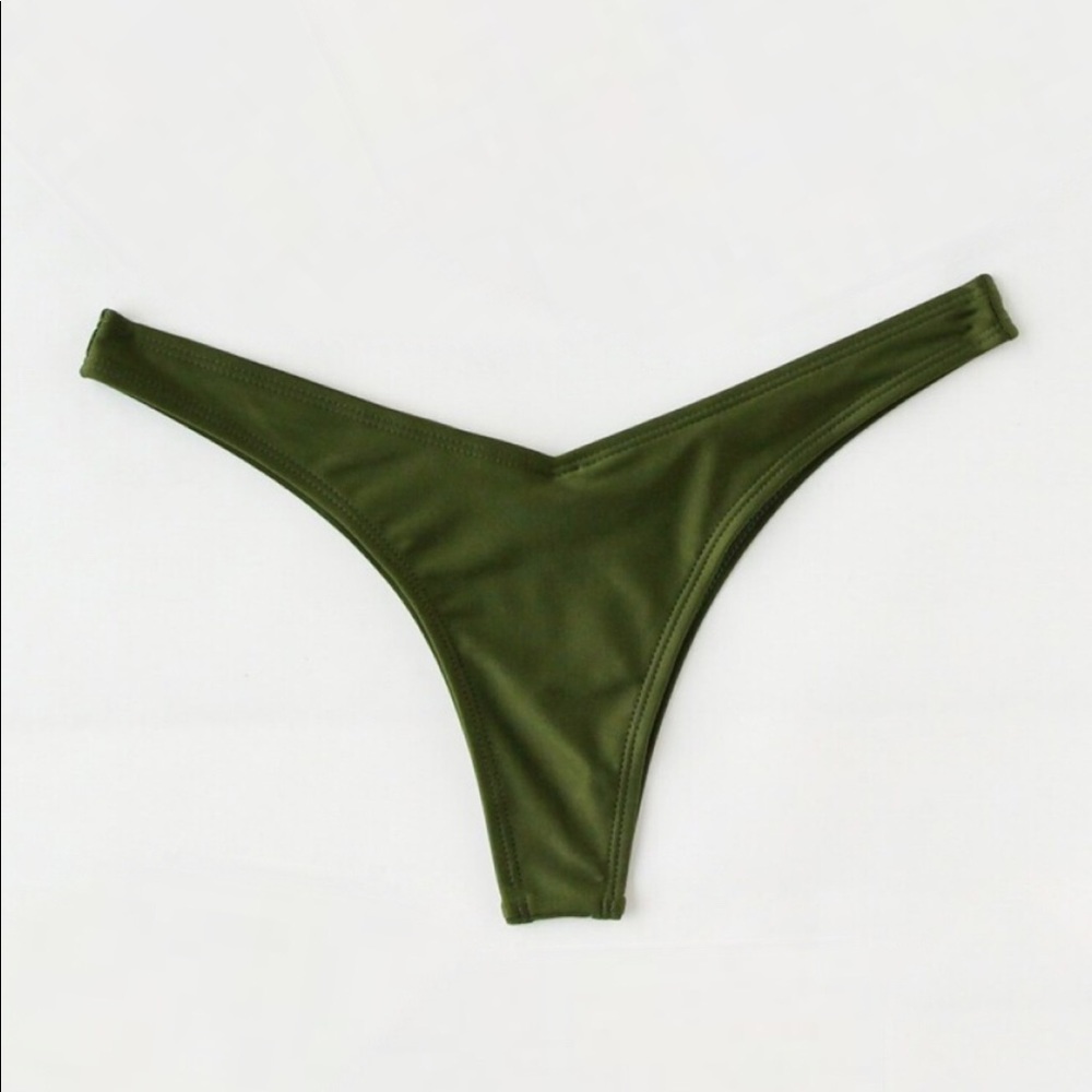 olive bathing suit bottom